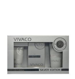 VIVACO Gift box GENTLEMAN – Silver Edition - aftershave, aftershave balsem en douchegel