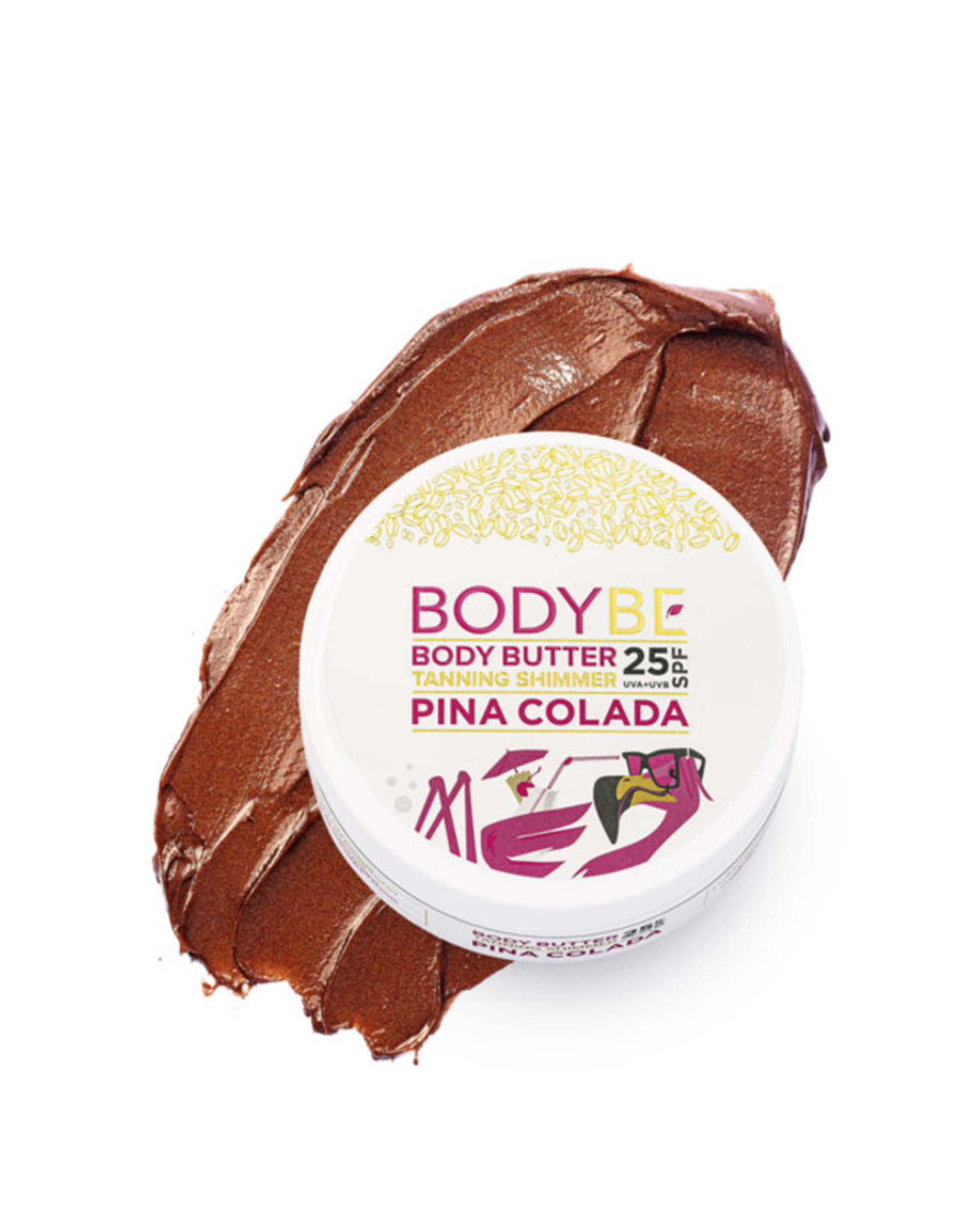 BODYBE Body Butter SPF 25 met - Glinsterend Effect  -Pina Colada