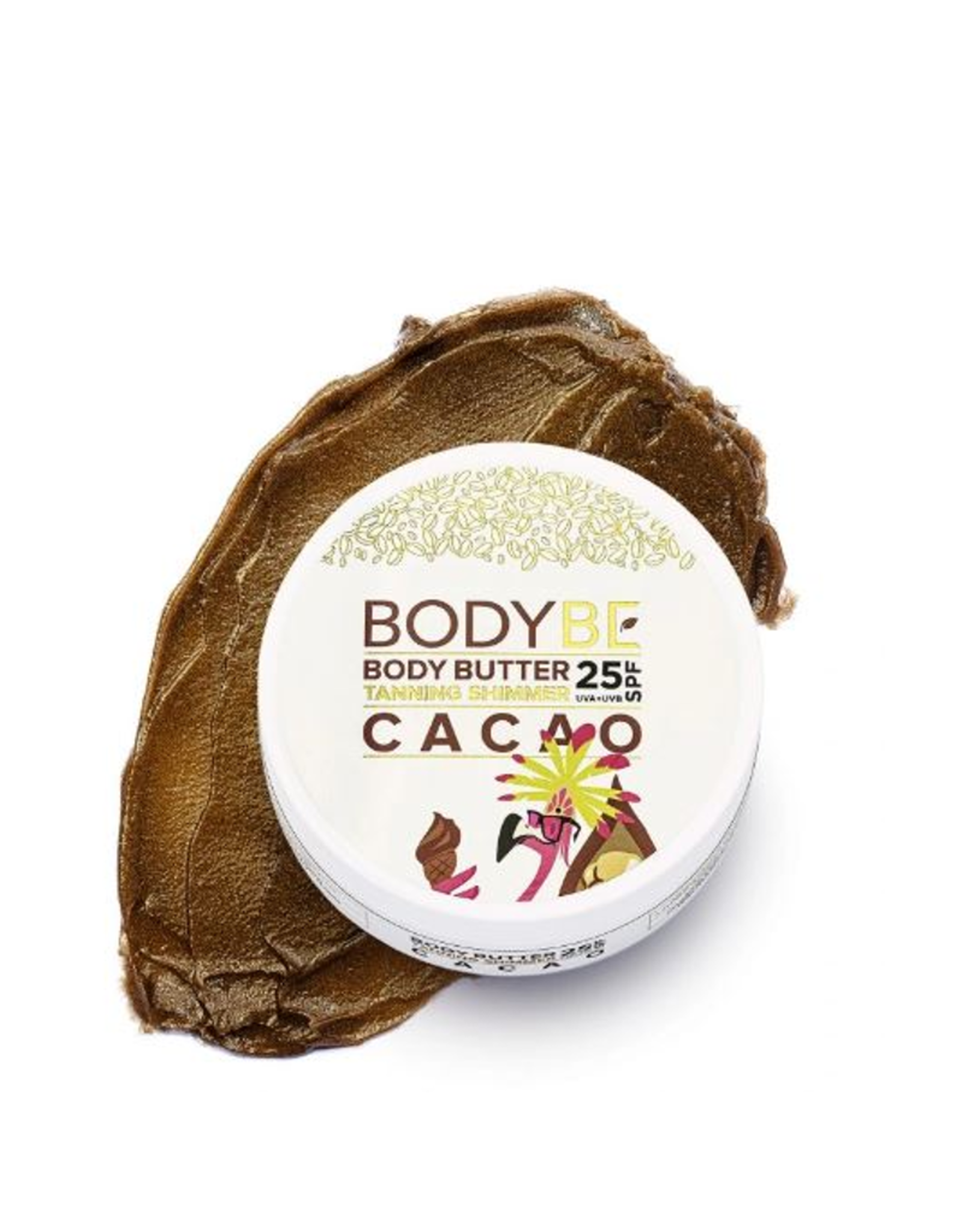 BODYBE Body Butter SPF 25 met - Glinsterend Effect - Cacao