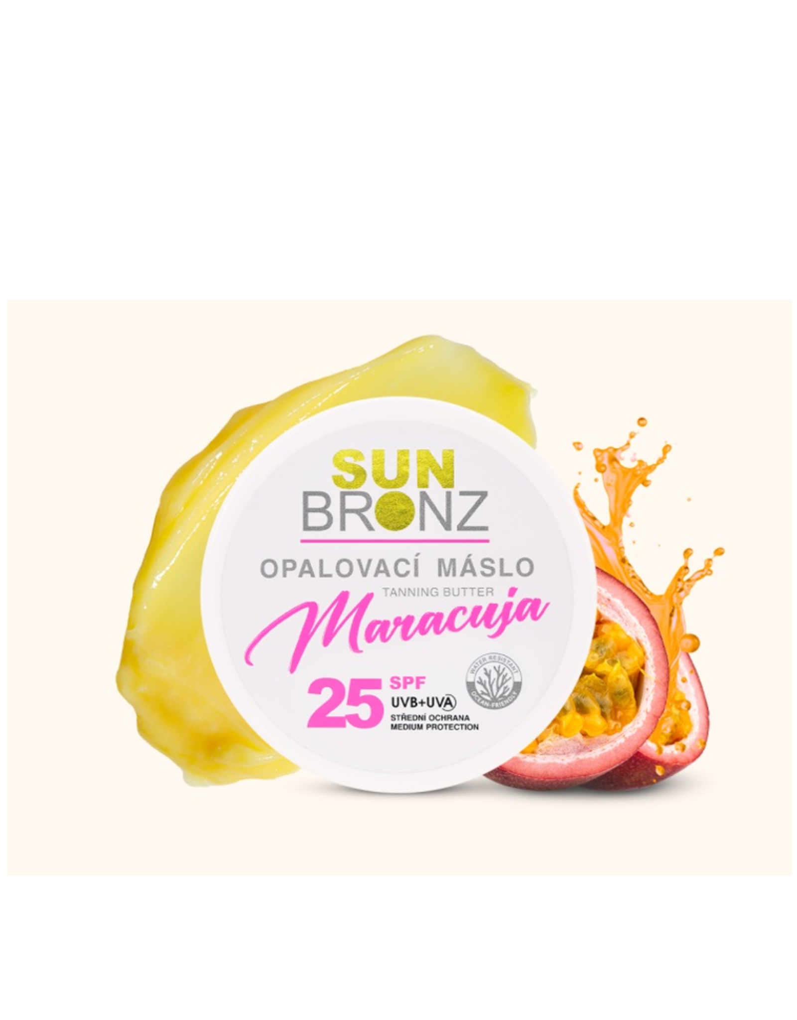 SunBronz Zonnebrandboter SPF 25 – Met passievrucht - Natuurlijk bruinen met bescherming