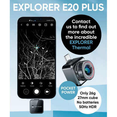 HIKMICRO Explorer E20plus with 256x192 pixels, 9.7 mm lens, 50 Hz