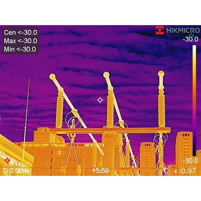 HIKMICRO-warmtebeeldcamera’s SP60-L25/50 mit 640x480  pixels 24.8° x 18.7° & 50° x 37.3° Angle, Auto/manual focus, NETD<30mk, 25 Hz, 8MP visible camera