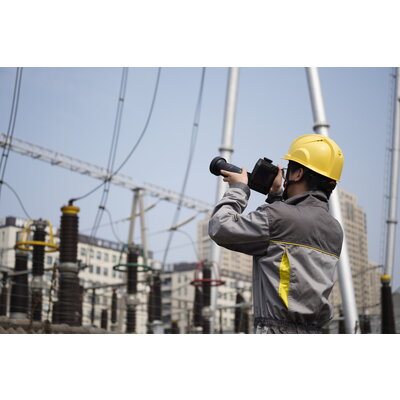 HIKMICRO SP120H-L25 met  1280x1024 pixels 25°×20° kijkhoek, Auto/manual focus, NETD<20mk, 30 Hz, 13MP visible camera