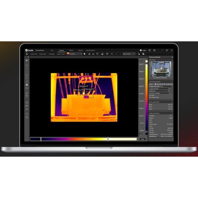 Guide Sensmart Die Hammer H2 Generation II mit 256x192 thermal pixels und einem Temperaturbereich von -40 bis 650 °C