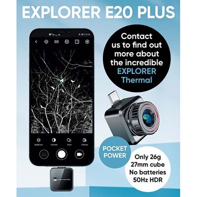 HIKMICRO Explorer E20plus met 256x192 pixels, 9,7mm lens, 50 Hz