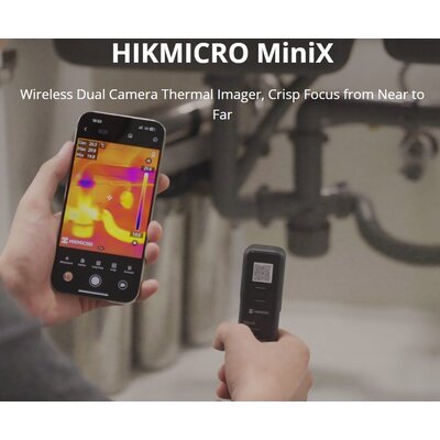 Hikmicro MiniX, 256 x 192 pixels, Wireless Dual Camera Thermal Imager