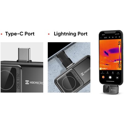 HIKMICRO Mini2  V2 Warmtebeeldcamera 256x192 Thermische pixels, 25Hz, USB-C  voor IOS en Android
