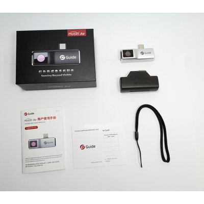 Guide MobIR Air voor IOS (lightning) met 120 x 90 pixels, vaste focus met een kijkhoek van 50°
