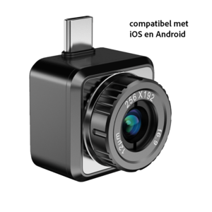 HIKMICRO Mini2Plus V2 met 256x192 pixels, Focuseerbaar, 25Hz, USB-C voor iOS en Android