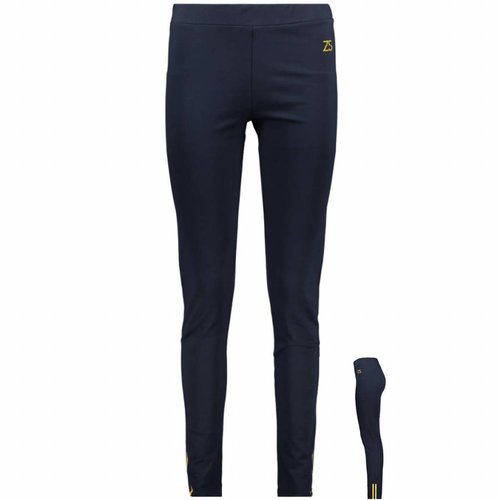 ZOSO ZOSO Ellis tight pant with print navy/oker ZOSO ZOSO Ellis tight pant with print navy/oker