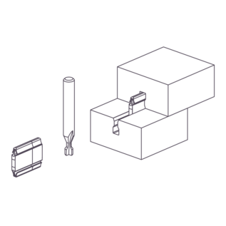 OVVO V-0930 permanent solo connector 500 pieces