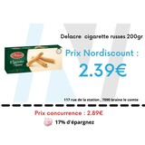 Delacre Delacre  cigarette russes 200gr