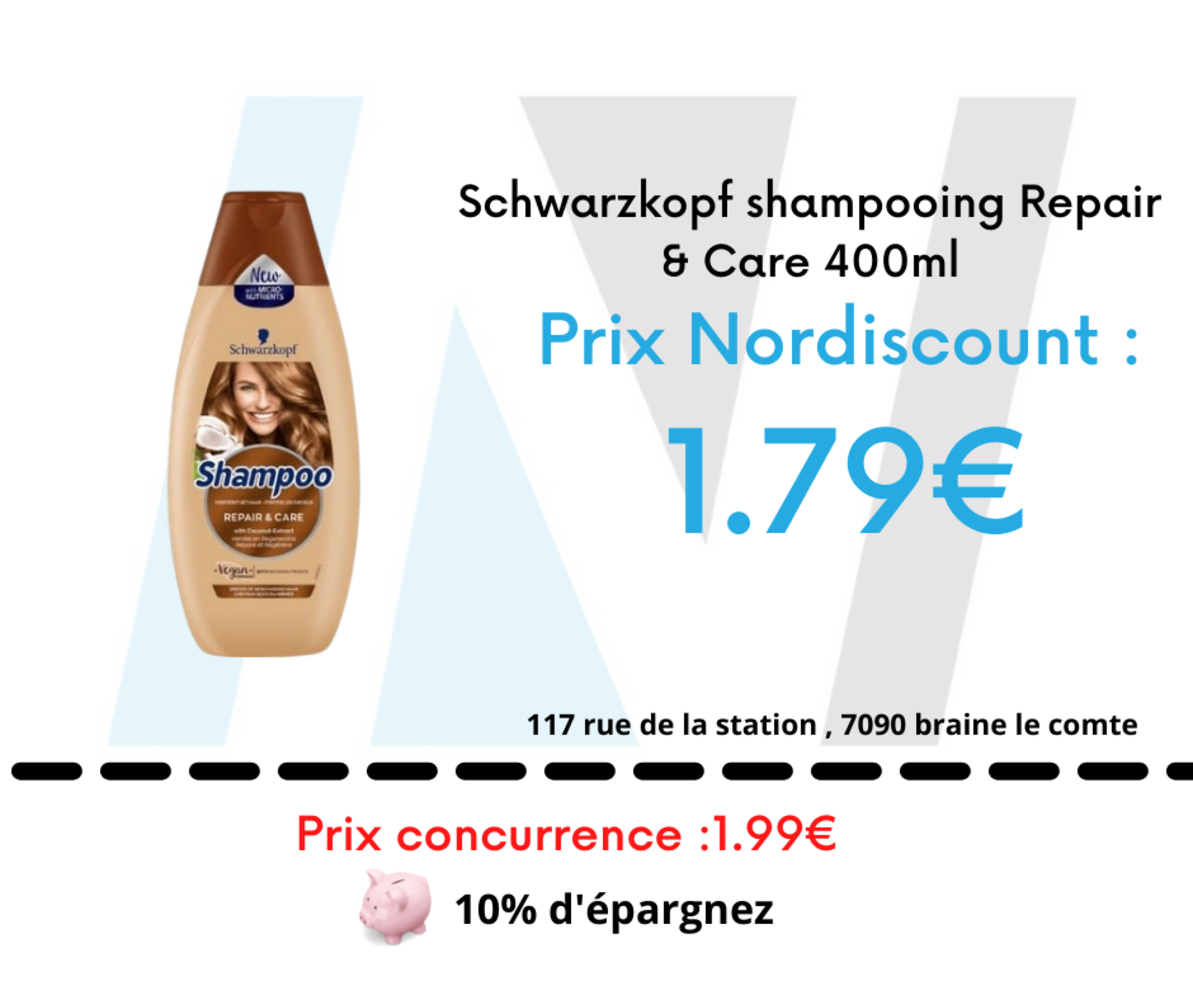 Schwarzkopf Schwarzkopf shampooing Repair & Care 400ml