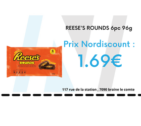 Reese's REESE'S ROUNDS 6pc 96g Reese's REESE'S ROUNDS 6pc 96g