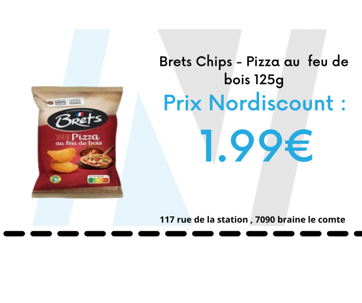 Brets Brets Chips - Pizza au  feu de bois 125g