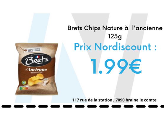 Brets Brets Chips Nature à  l'ancienne 125g