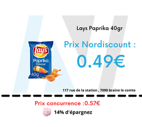 Lay's Lays Paprika 40gr Lay's Lays Paprika 40gr