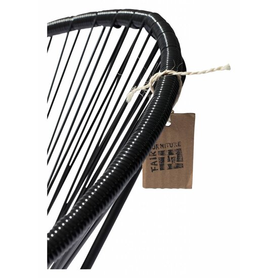 Silla Acapulco Condesa Chair in Black (Made w/ Recycled PVC)