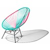 Acapulco Chair in Turquoise & Mexican Pink