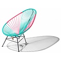 Acapulco Chair in Turquoise & Mexican Pink