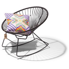 Condesa Rocking Chair Black (Made w/ Recycled PVC)