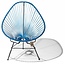 Silla Acapulco Acapulco Chair in Metallic/Cobalt Blue