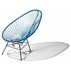 Acapulco Chair in Metallic/Cobalt Blue