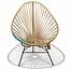 Acapulco Hemp Chair, Turquoise PVC Detail