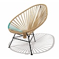 Acapulco Hemp Chair, Turquoise PVC Detail