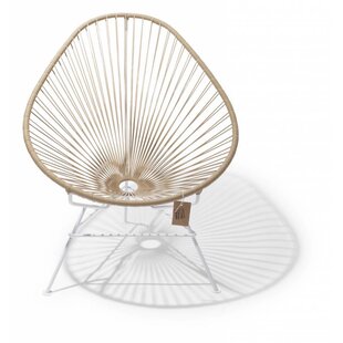Acapulco Chair Beige, White Frame