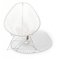 Silla Acapulco Acapulco Chair in White, White Frame