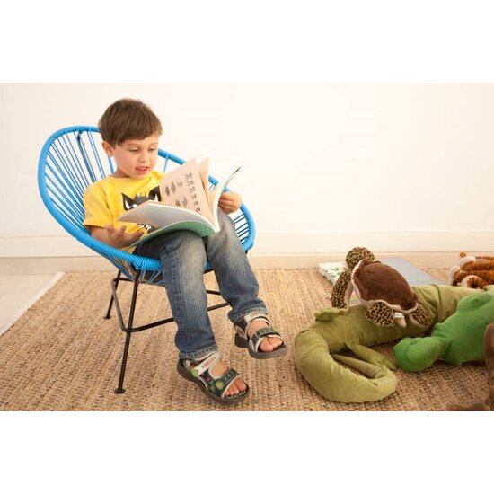 Acapulco Kids Chair in White, White Frame
