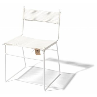 Polanco Dining Chair Sled Base white