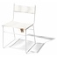 Polanco Dining Chair Sled Base in White