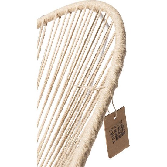 Acapulco Rocking Chair Hemp, White Frame