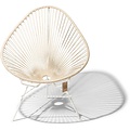Acapulco Hemp Chair, White Frame