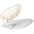 Acapulco Hemp Chair, White Frame