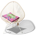 Acapulco Hemp Chair, White Frame