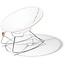 Condesa Rocking Chair in White, Chrome Frame