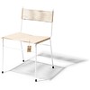 Polanco Dining Chair in Hemp, White Frame