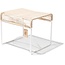 Silla Acapulco Xalapa Stool or Footrest in Hemp, White Frame