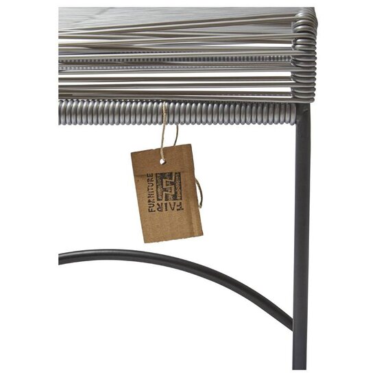 Silla Acapulco Xalapa Stool or Footrest in Silver-Grey