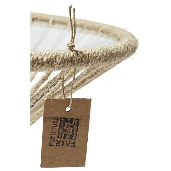 Table Japón in Hemp, Glass Table Top