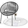 Luna Dining Chair in Black (Made w/ Recycled PVC)
