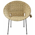 Luna Dining Chair Tule, With Natural Reed