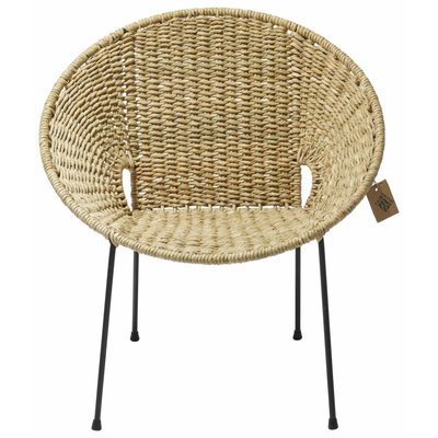 Luna Dining Chair Tule, With Natural Reed