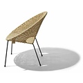 Luna Dining Chair Tule, With Natural Reed