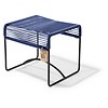 Xalapa Stool or Footrest in Metallic/Cobalt Blue