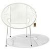 Luna Dining Chair in White, White Frame