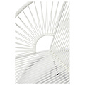 Luna Dining Chair in White, White Frame